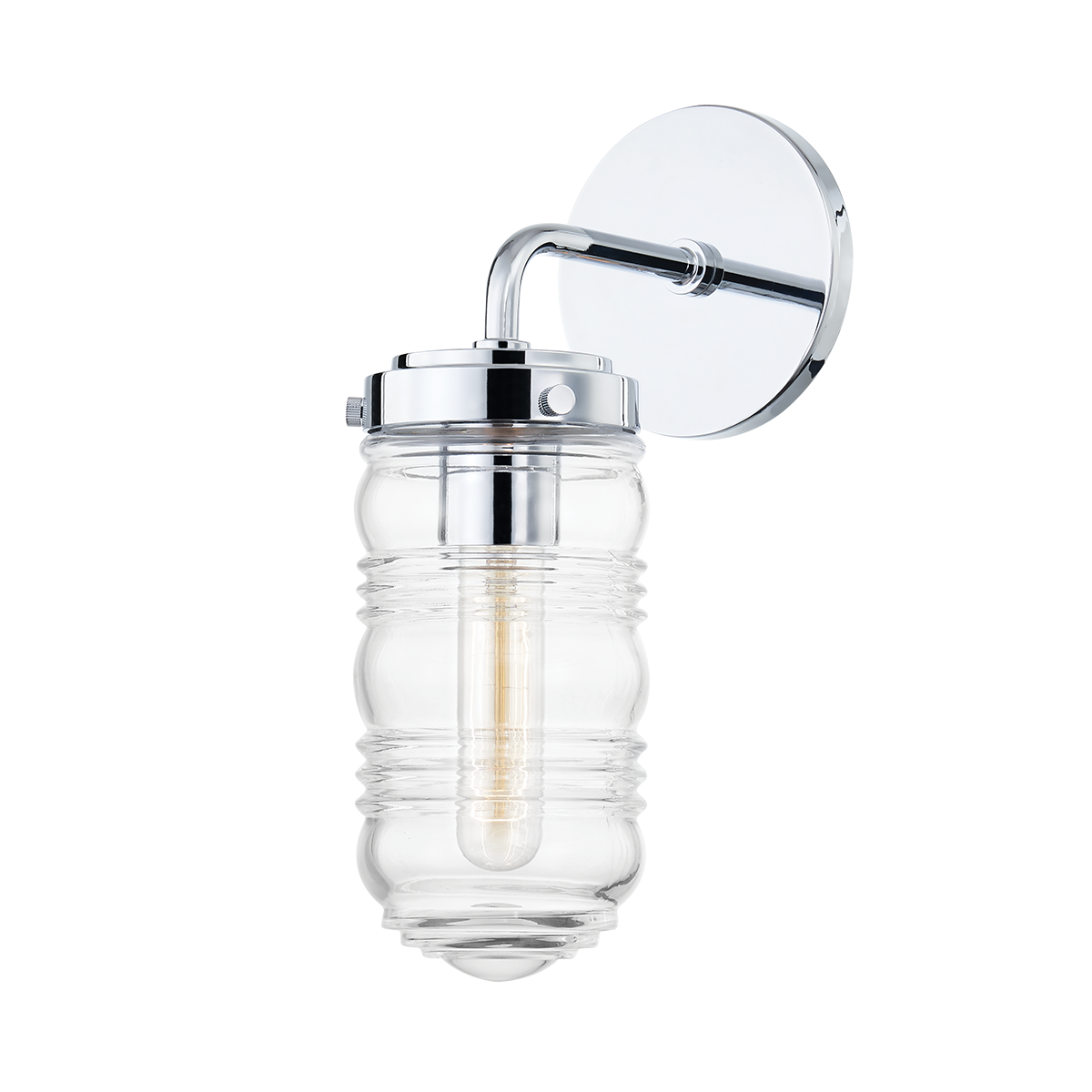 Clara Bath Sconce - Polished Chrome Finish