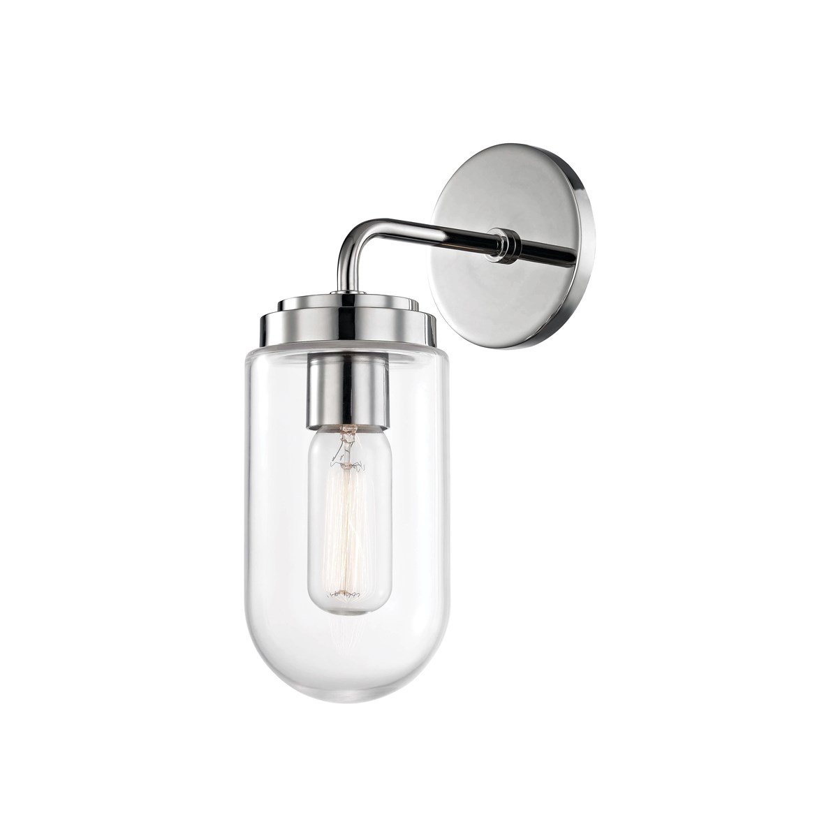 Clara Wall Sconce - Polished Nickel Finish