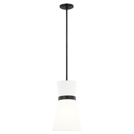 Clark One Light Pendant - Midnight Black Finish