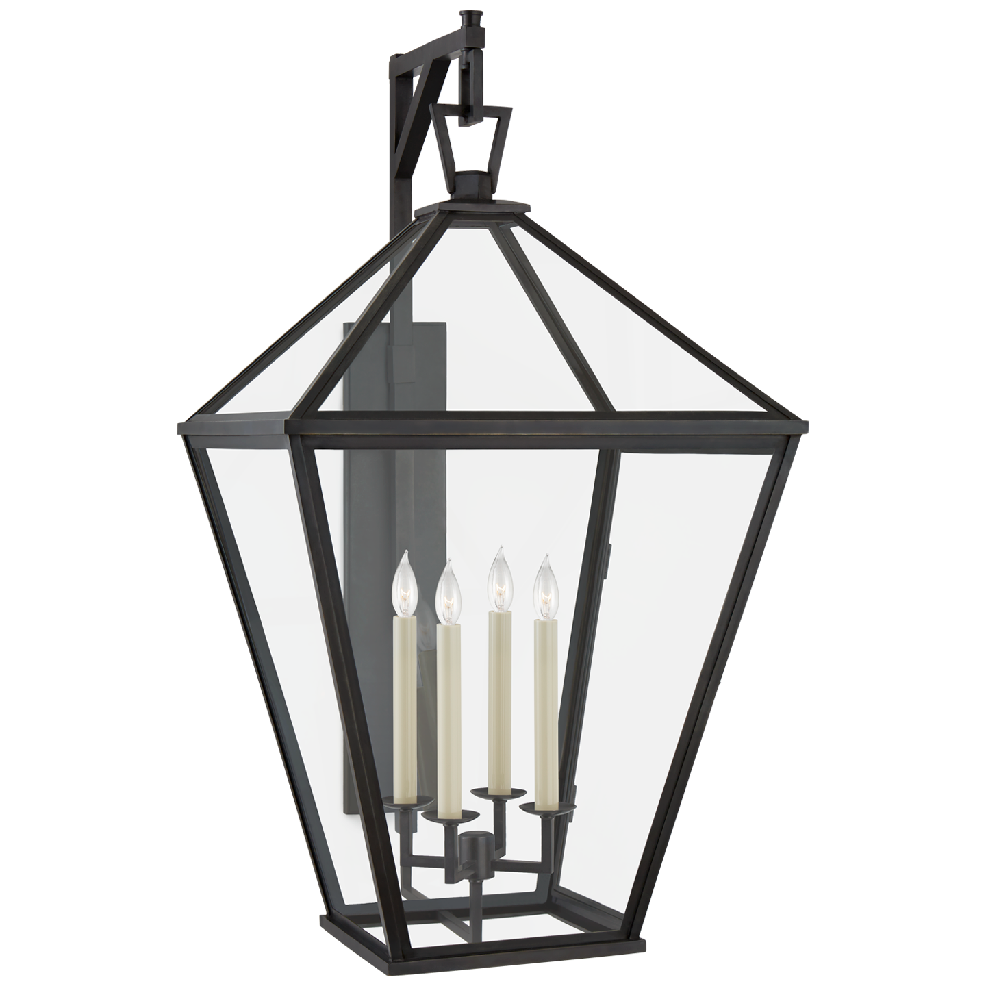 Classic Darlana Grande Bracketed Wall Lantern - Bronze Finish