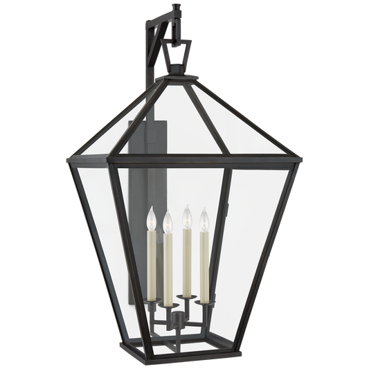 Classic Darlana Grande Bracketed Wall Lantern - Bronze Finish