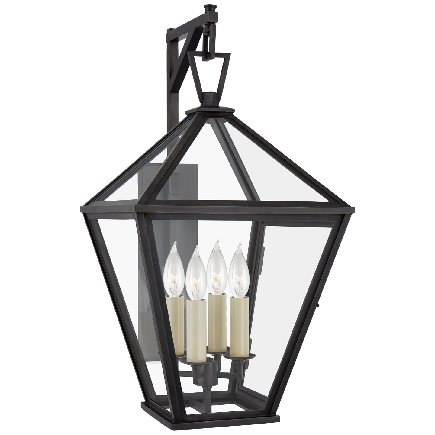 Classic Darlana Medium Bracketed Wall Lantern - Bronze Finish