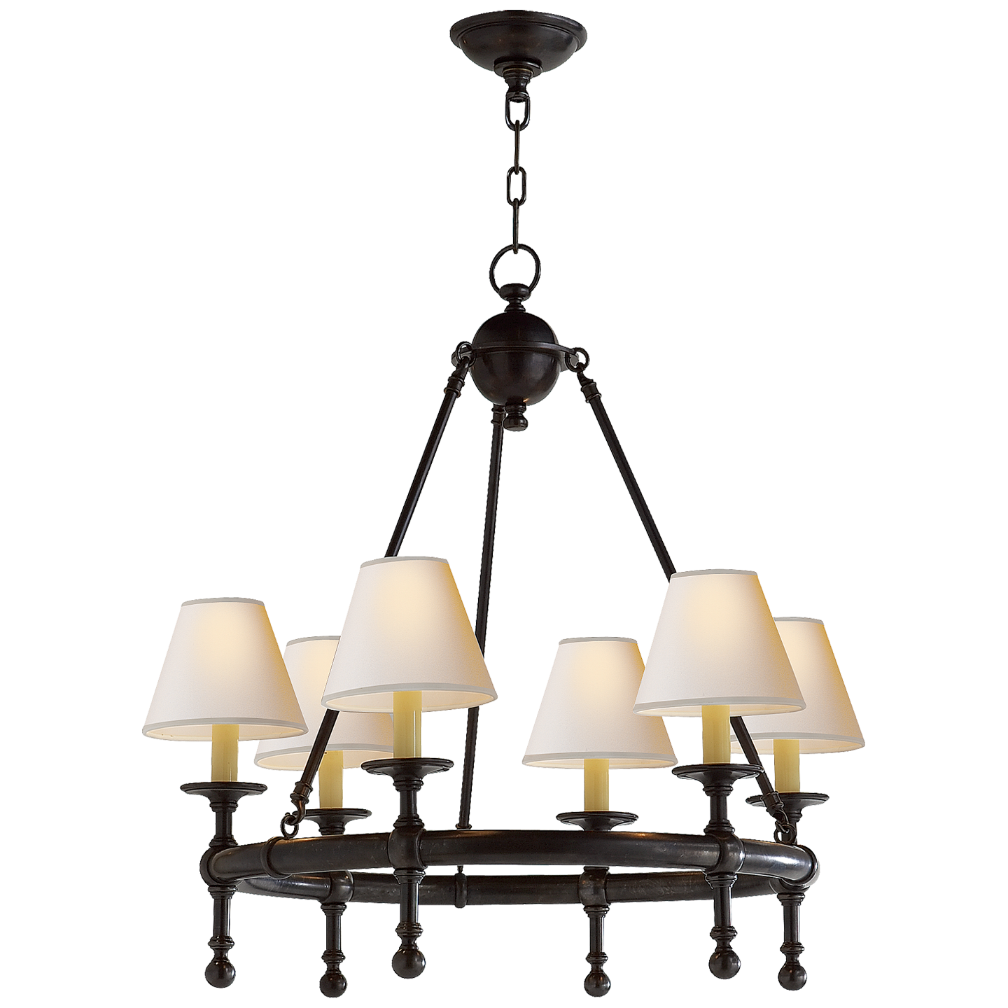 Classic Mini Ring Chandelier - Bronze Finish