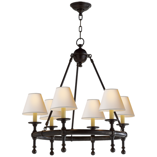 Classic Mini Ring Chandelier - Bronze Finish