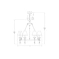 Load image into Gallery viewer, Classic Mini Ring Chandelier - Diagram
