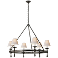 Load image into Gallery viewer, Classic Ring Chandelier - Bronze Finish
