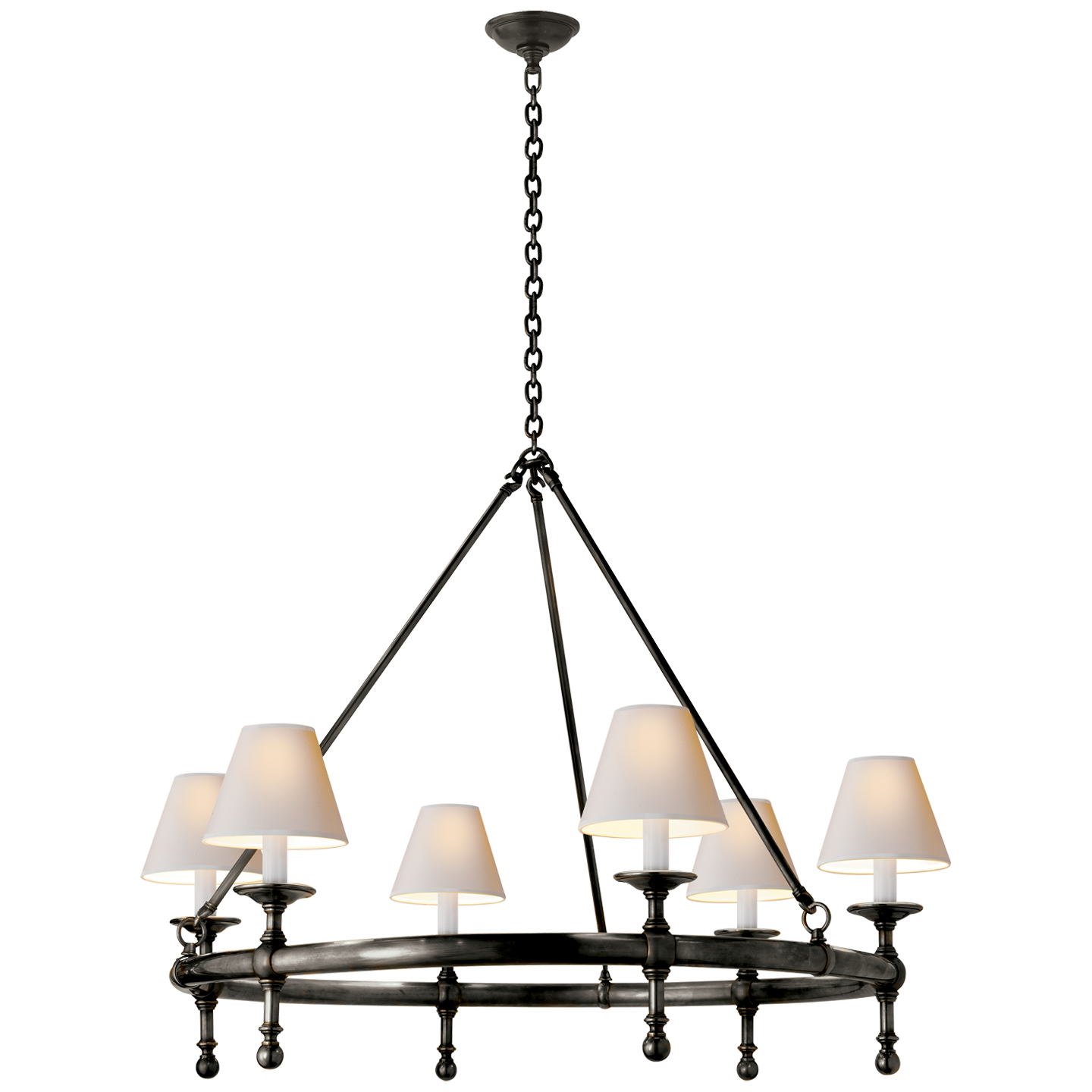 Classic Ring Chandelier - Bronze Finish