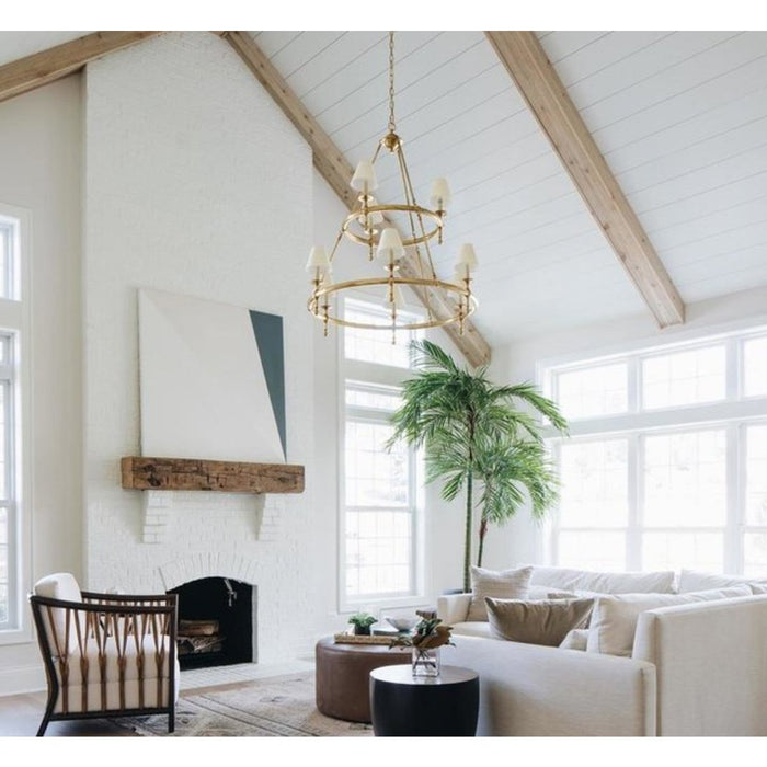 Classic Two-Tier Ring Chandelier — Info Lighting