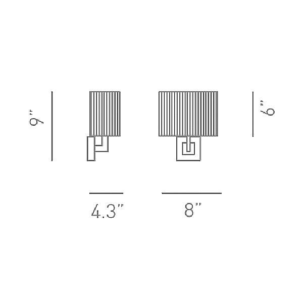 Clavius BR Wall Sconce - Diagram