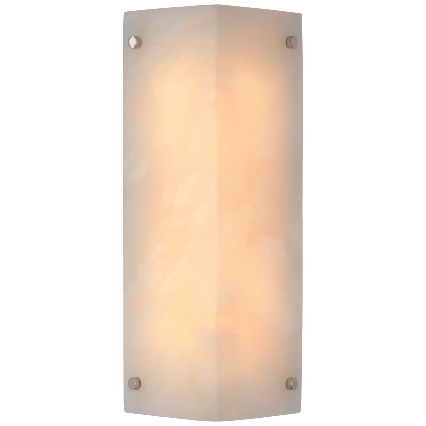 Clayton Wall Sconce - Polished Nickel Finish Alabaster