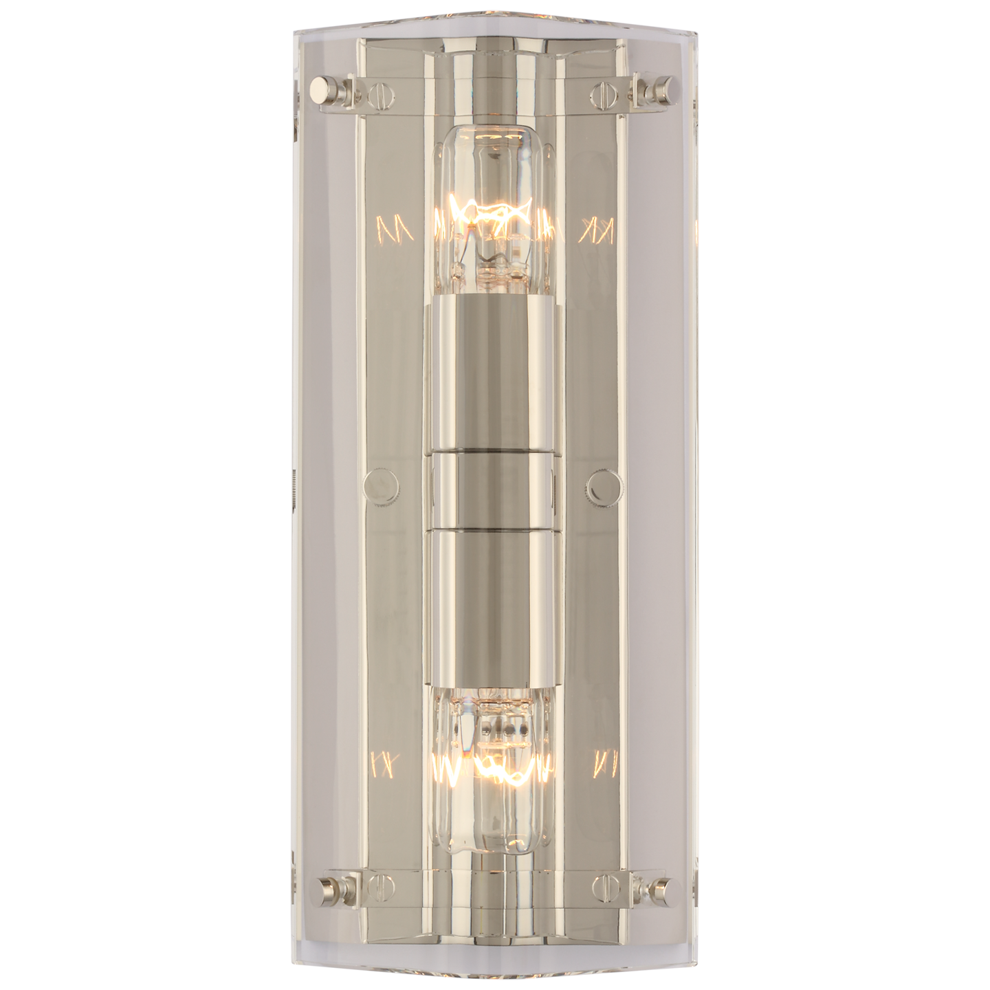 Clayton Wall Sconce - Polished Nickel Finish Crystal