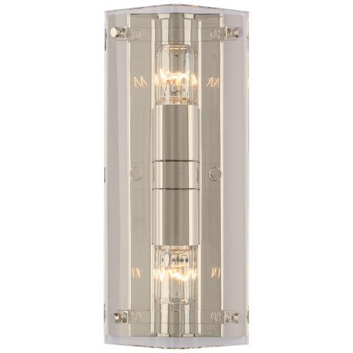 Clayton Wall Sconce - Polished Nickel Finish Crystal