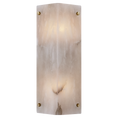 Load image into Gallery viewer, Clayton Wall Sconce - Hand-Rubbed Antique Brass Finish Alabaster
