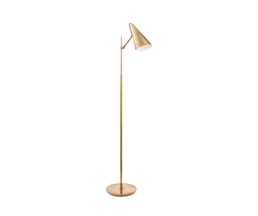 Clemente Floor Lamp - Hand-Rubbed Antique Brass Finish