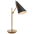 Load image into Gallery viewer, Clemente Table Lamp - Black/ Hand Rubbed Antique Brass Finish
