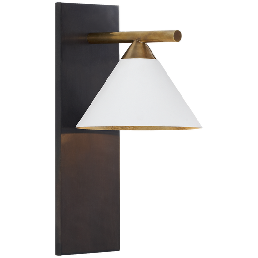 Cleo Sconce - White Shade