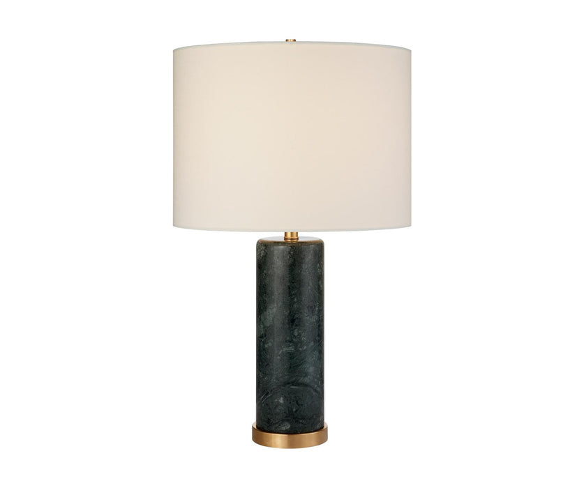 Cliff Table Lamp - Green Marble