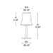 Cloche Table Lamp - Diagram