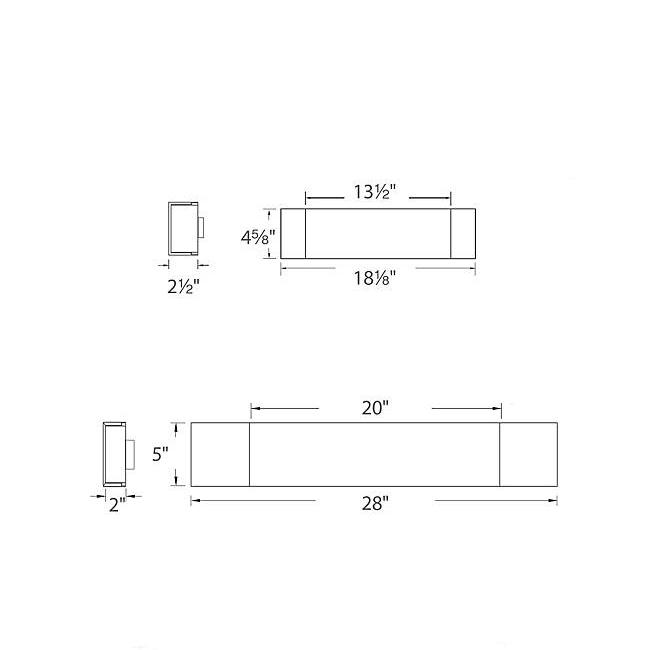 Cloud LED Bath Bar - Diagram