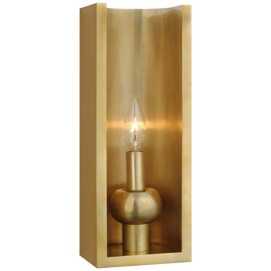 Comtesse Medium Shield Sconce - Hand-Rubbed Antique Brass Finish