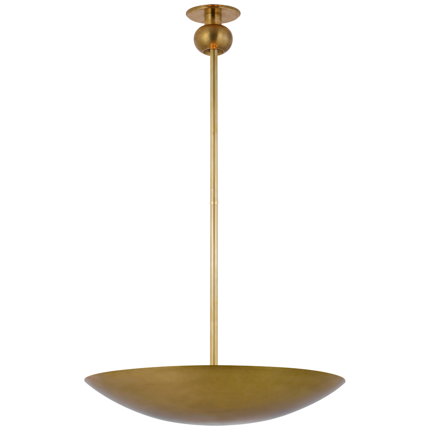 Comtesse Medium Uplight Chandelier - Hand-Rubbed Antique Brass Finish