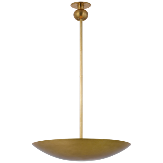 Comtesse Medium Uplight Chandelier - Hand-Rubbed Antique Brass Finish