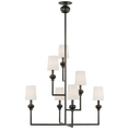 Load image into Gallery viewer, Comtesse XL Offset Chandelier - Bronze Finish
