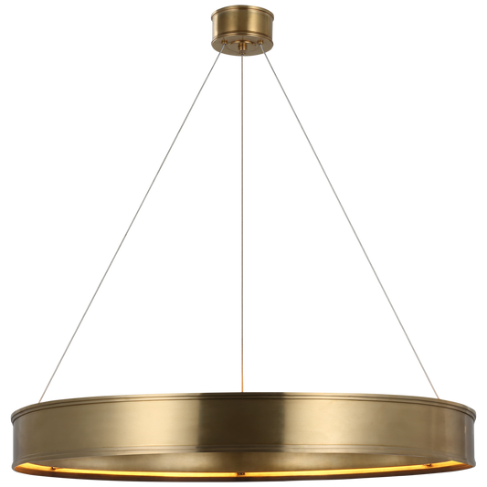 Connery 40" Ring Chandelier - Antique-Burnished Brass Finish