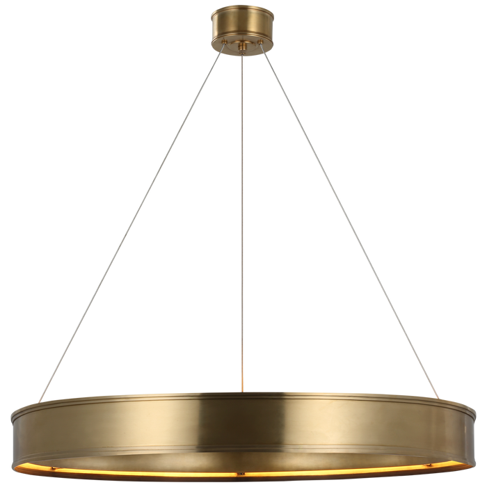Connery 40" Ring Chandelier - Antique-Burnished Brass Finish