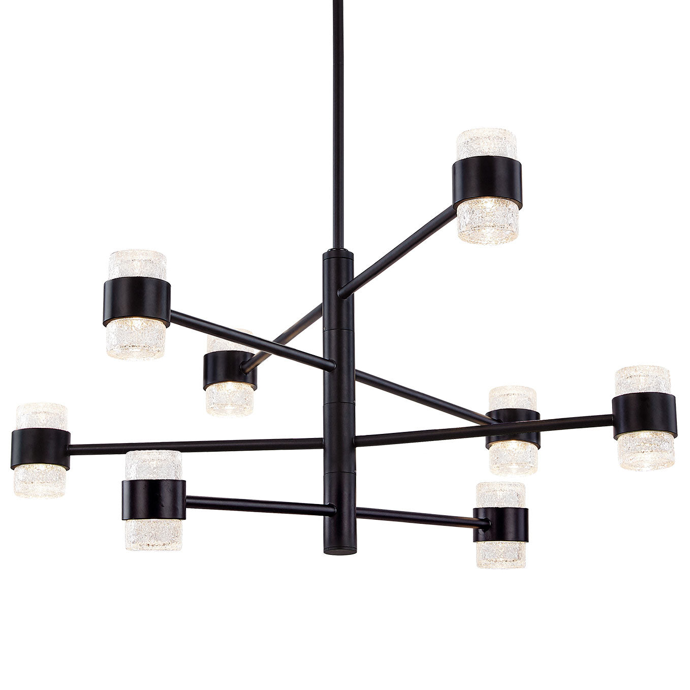 Copenhagen Large LED Outdoor Chandelier - Black Finish