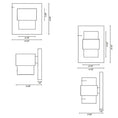 Load image into Gallery viewer, Copenhagen LED Outdoor Wall Sconce - Diagram
