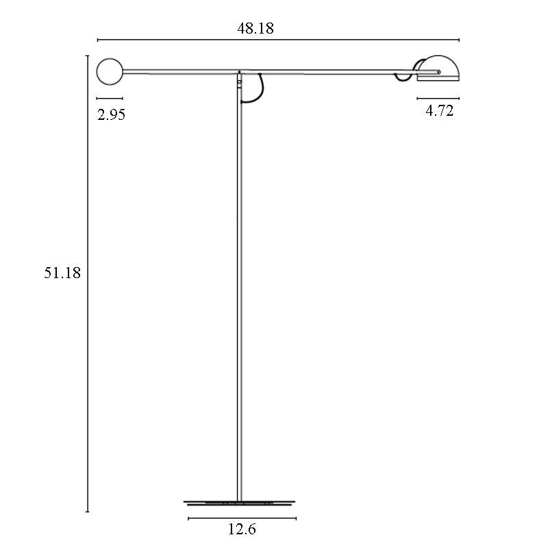 Copernica P LED Floor Lamp - Diagram