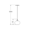 Load image into Gallery viewer, Coppa Pendant Light - Diagram
