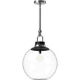 Load image into Gallery viewer, Copperfield Large Pendant - Chrome Clear Glass
