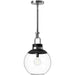 Copperfield Small Pendant - Chrome Clear Glass