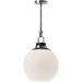 Copperfield Large Pendant - Chrome Opal Glass