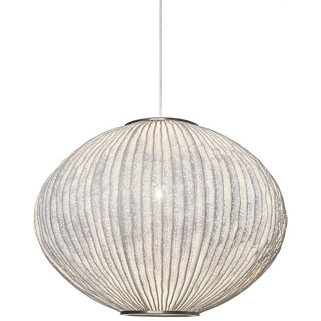 Coral Seaurchin Pendant - White Finish
