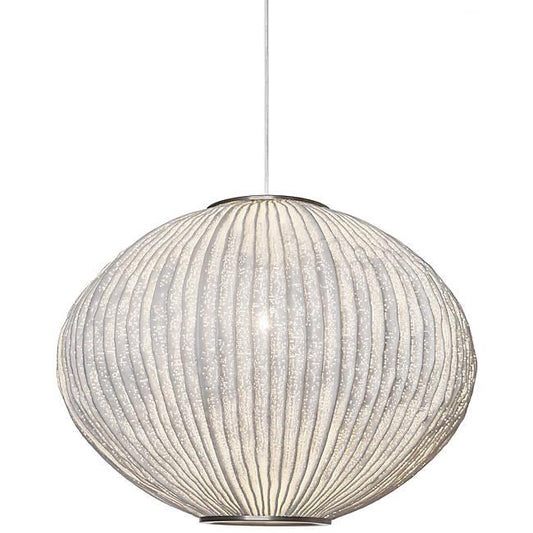 Coral Seaurchin Pendant - White Finish