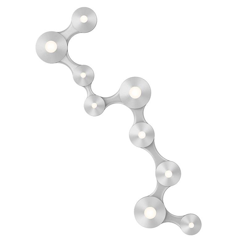 Coral Surface 3 Luminaire LED Flushmount - Bright Satin Aluminum Finish