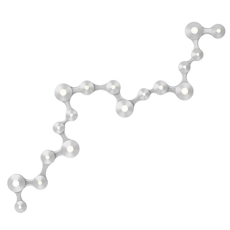 Coral Surface 6 Luminaire LED Flushmount - Bright Satin Aluminum Finish