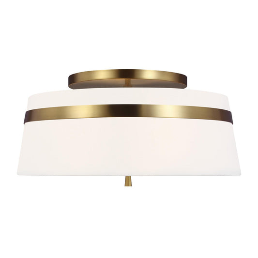 Cordtlandt Large Flushmount - Burnished Brass Finish