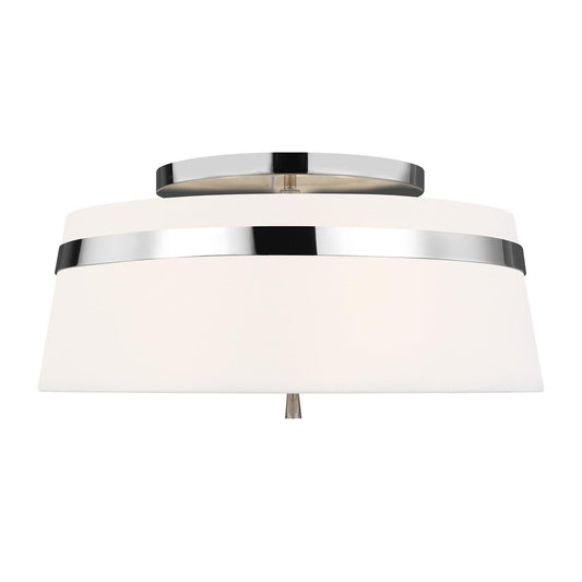 Cordtlandt Large Flushmount - Polished Nickel Finish