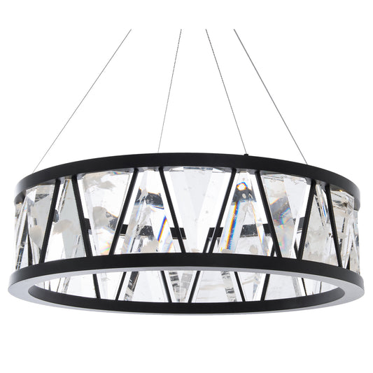 Corinth LED Chandelier - Black Finish