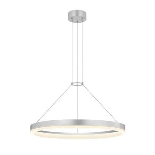 Corona 24" LED Pendant - Bright Satin Aluminum