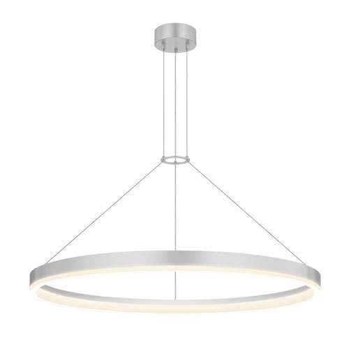 Corona 32" LED Pendant - Bright Satin Aluminum