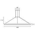 Load image into Gallery viewer, Corona 48" LED Pendant - Diagram
