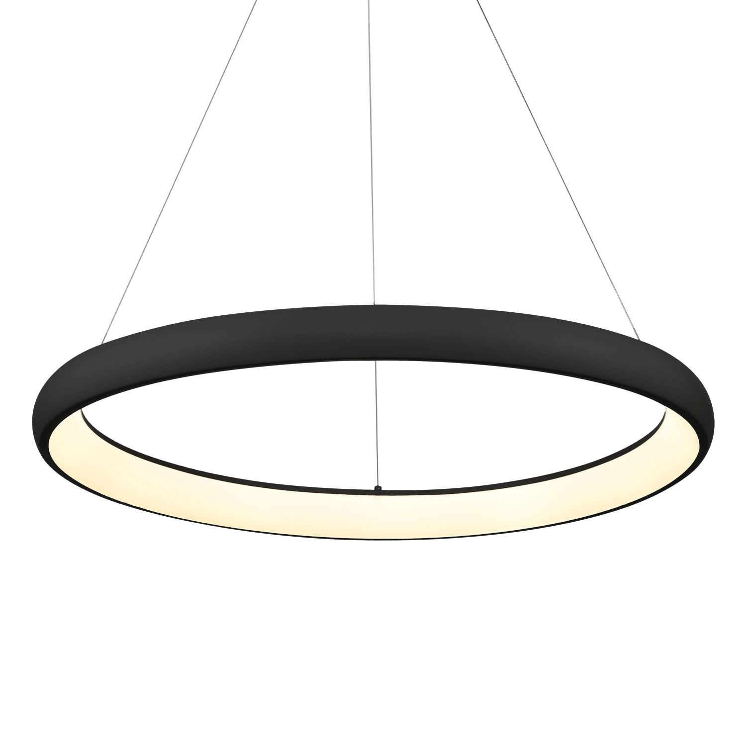 Cerchio 32" LED Chandelier - Black Finish
