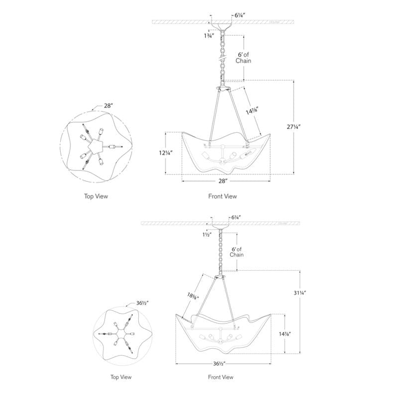 Cosima Chandelier - Diagram