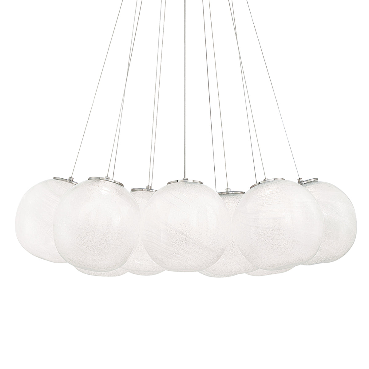 Cosmic LED 12-Light Pendant - Brushed Nickel Finish