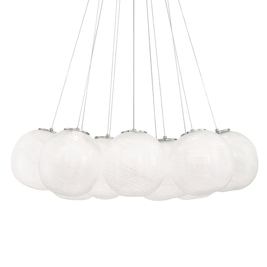 Cosmic LED 12-Light Pendant - Brushed Nickel Finish